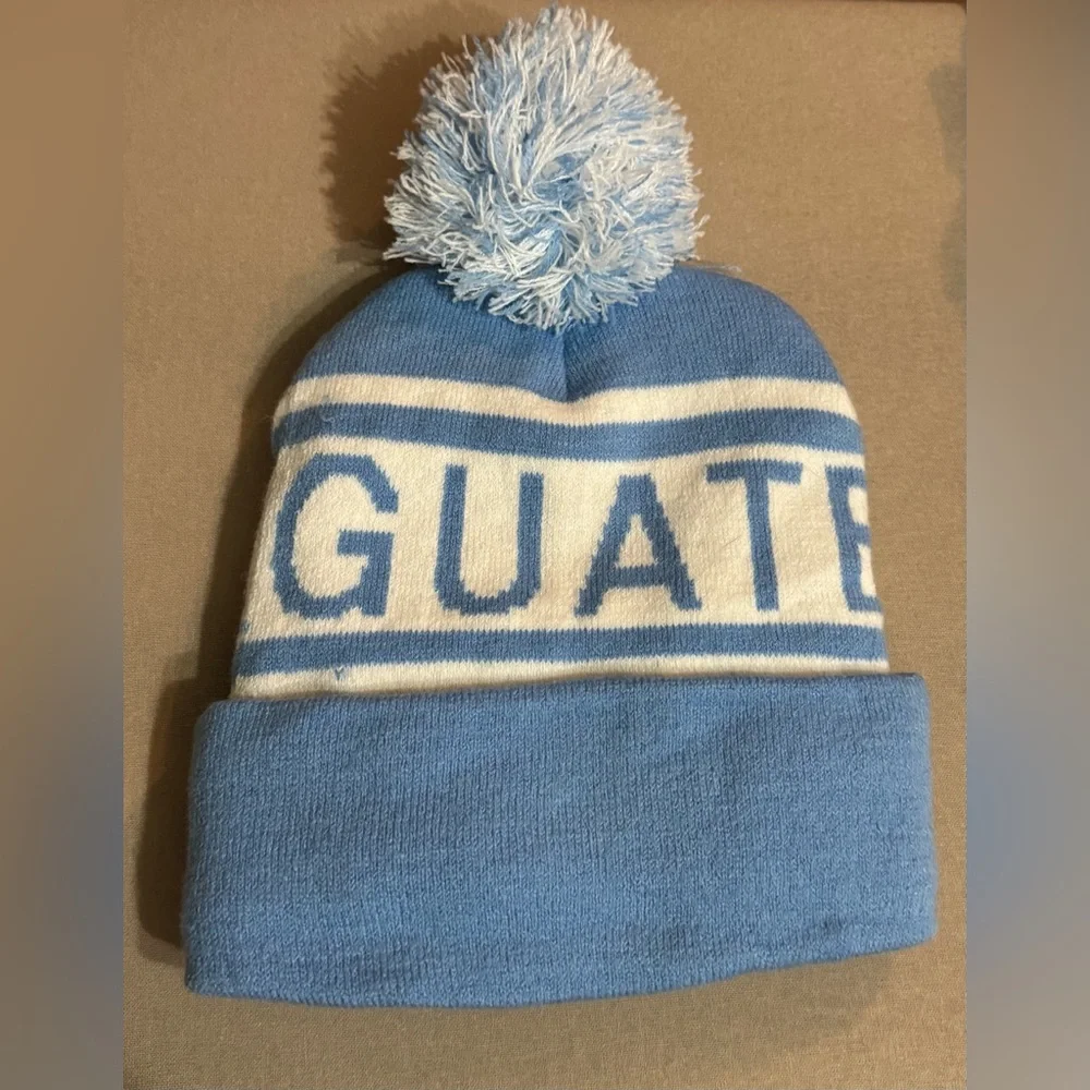 Guatemala kids Pom-Pom Beanie light Blue One size Fleence Lining
